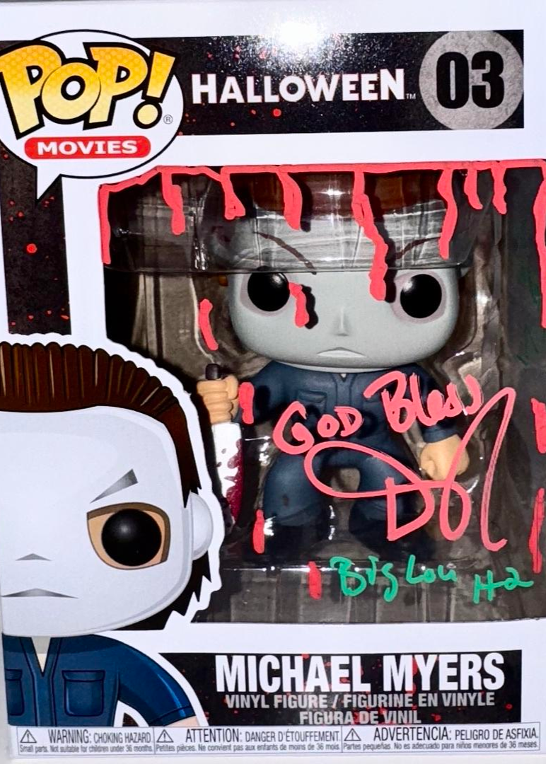 Daniel Roebuck Signed Funko Pop #03 Michael Myers (Halloween)w/drawing - SWAU